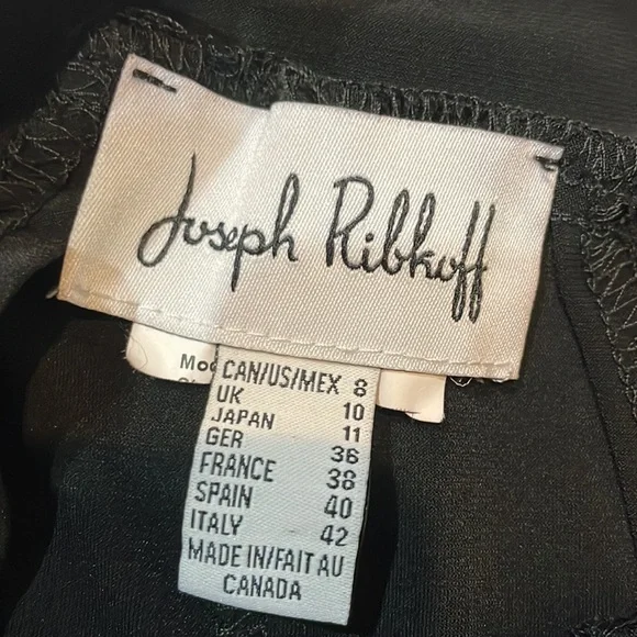 Joseph Ribkoff Black Wide-Leg Pants - Picture 3 of 7